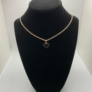 Heart necklace and bracelet set